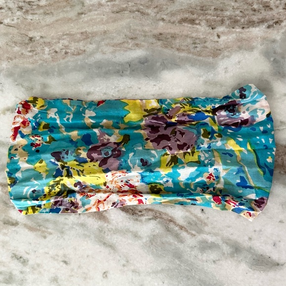 Floral Fabric Wide Headband - Picture 1 of 13